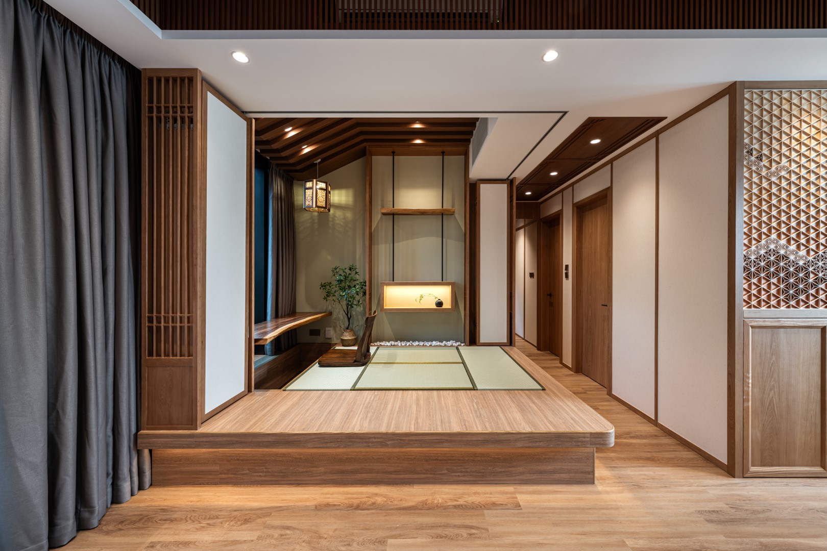 日系禪風家居裝修｜瓏珀山1200呎日式設計靜謐空間